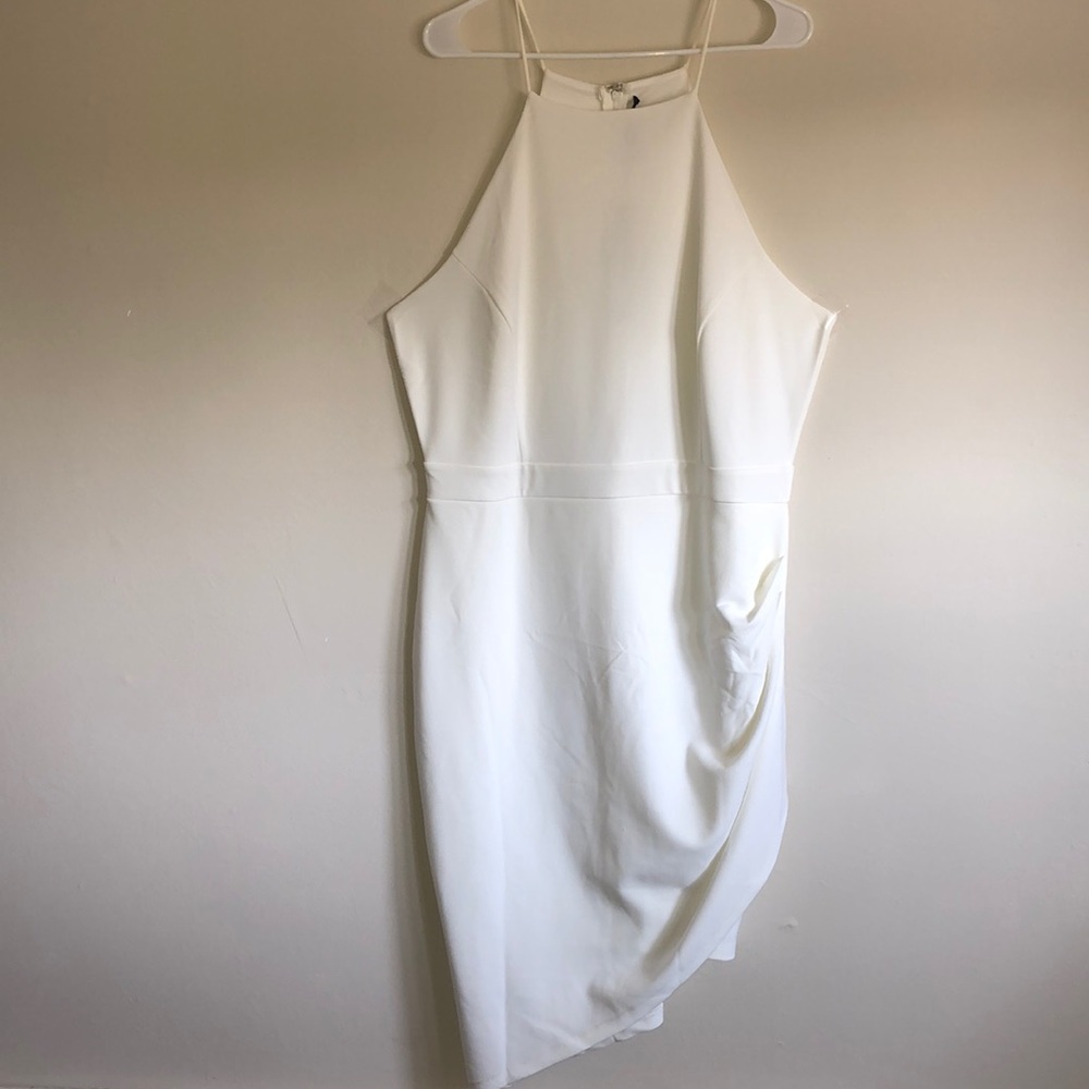 White Asymmetrical Dress GS Loves Me